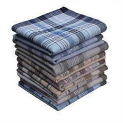 Vintage Cotton Men's Handkerchief Checkered Pattern