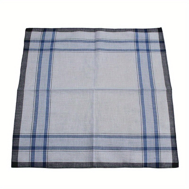 Vintage Cotton Men's Handkerchief Checkered Pattern