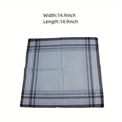 Vintage Cotton Men's Handkerchief Checkered Pattern