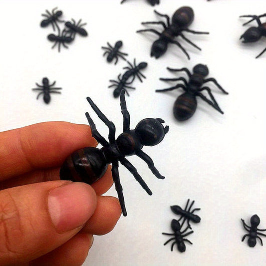 6pcs Halloween Ants Simulation Toys Strange Insect Model Gift