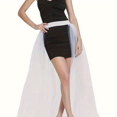 Romantic Tulle Bustle Skirt Women's Floor Length Tutu