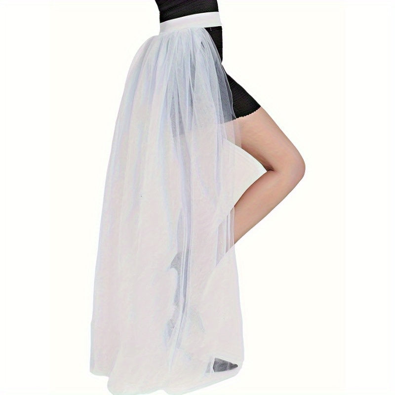 Romantic Tulle Bustle Skirt Women's Floor Length Tutu