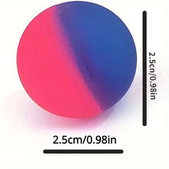 10pcs Rainbow Bouncy Balls Colorful Party Favors for Kids Birthday & Halloween