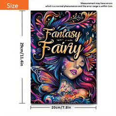 Fantasy Fairy Coloring Book 22 Pages Teens Adults Art Craft