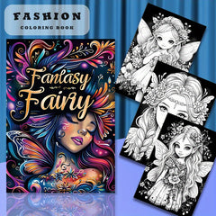 Fantasy Fairy Coloring Book 22 Pages Teens Adults Art Craft