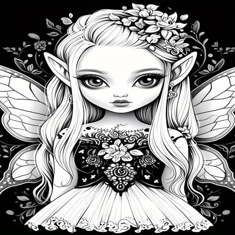Fantasy Fairy Coloring Book 22 Pages Teens Adults Art Craft
