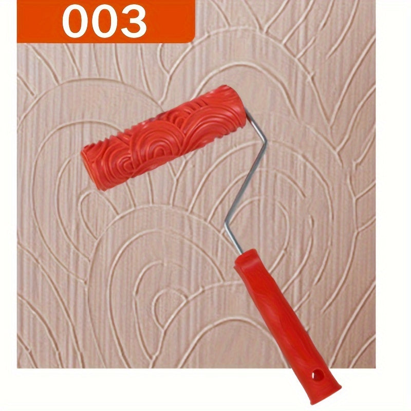 Wood Grain Painting Tool Set Rubber Handle DIY Art Project Roller