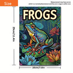 Frogs Coloring Book Deluxe Edition 22 Pages Thickened Paper 29x20cm