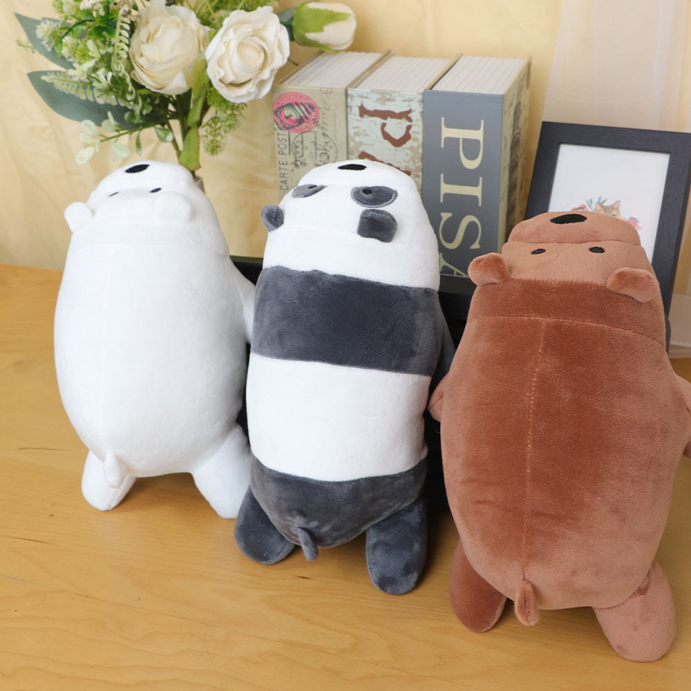 3pcs Bear Stuffed Animal Panda Plushies Toy Soft Plushie Cuddle Pillow Plushie