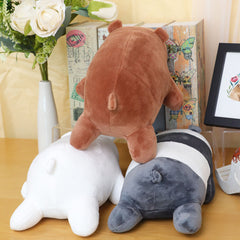 3pcs Bear Stuffed Animal Panda Plushies Toy Soft Plushie Cuddle Pillow Plushie