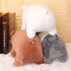 3pcs Bear Stuffed Animal Panda Plushies Toy Soft Plushie Cuddle Pillow Plushie