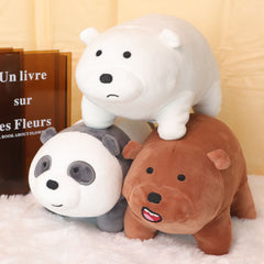 3pcs Bear Stuffed Animal Panda Plushies Toy Soft Plushie Cuddle Pillow Plushie