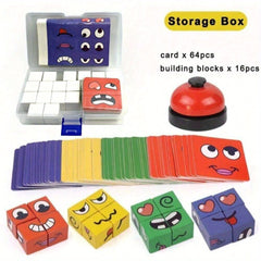 Fun Squares Desktop Game with Changing Faces for Halloween Decor