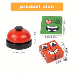 Fun Squares Desktop Game with Changing Faces for Halloween Decor