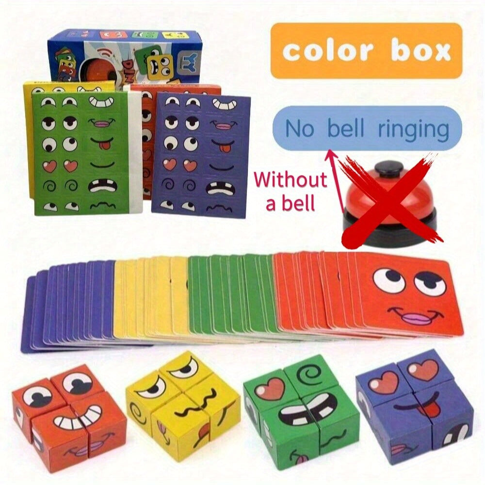 Fun Squares Desktop Game with Changing Faces for Halloween Decor