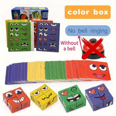 Fun Squares Desktop Game with Changing Faces for Halloween Decor