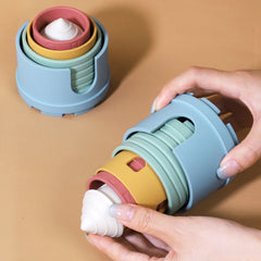 Infant Silicone Stacking Toy with Number Building Blocks