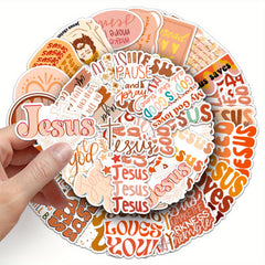 Jesus Themed Stickers Vinyl Decals Laptop Skateboard Car Luggage Helmet