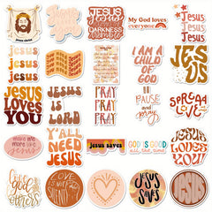 Jesus Themed Stickers Vinyl Decals Laptop Skateboard Car Luggage Helmet