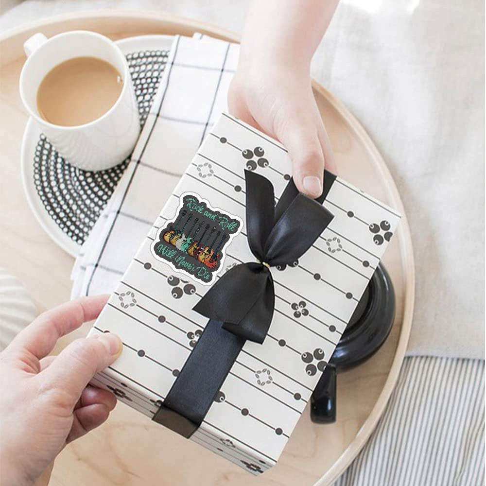 500pcs Rock Music Gesture Stickers - Adhesive Cartoon Labels