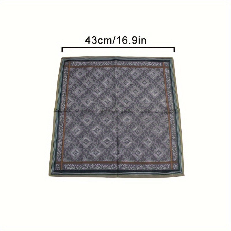 3pcs Bohemian Bandana 70cm Square Scarf Soft Silky Polyester Headband