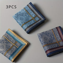3pcs Bohemian Bandana 70cm Square Scarf Soft Silky Polyester Headband