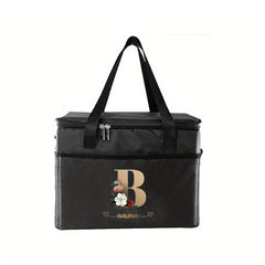 Monogrammed Hot Lunch Bag Insulated Leak Proof Canvas