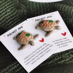 Pocket Hug Turtle Charm for Special Occasions