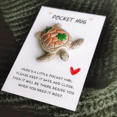 Pocket Hug Turtle Charm for Special Occasions