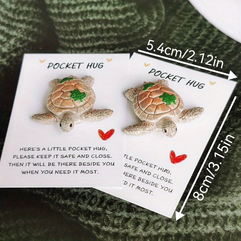 Pocket Hug Turtle Charm for Special Occasions