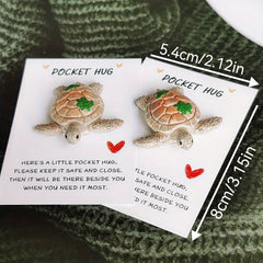 Pocket Hug Turtle Charm for Special Occasions
