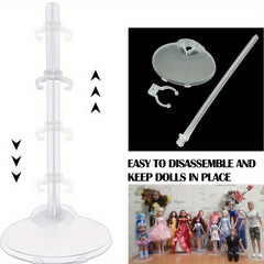 10pcs Doll Stand Display Stand Mini Support Frame Toy Doll Accessories