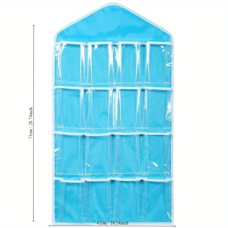 16-Pocket Hanging Bag for Socks, Bras, and Underwear