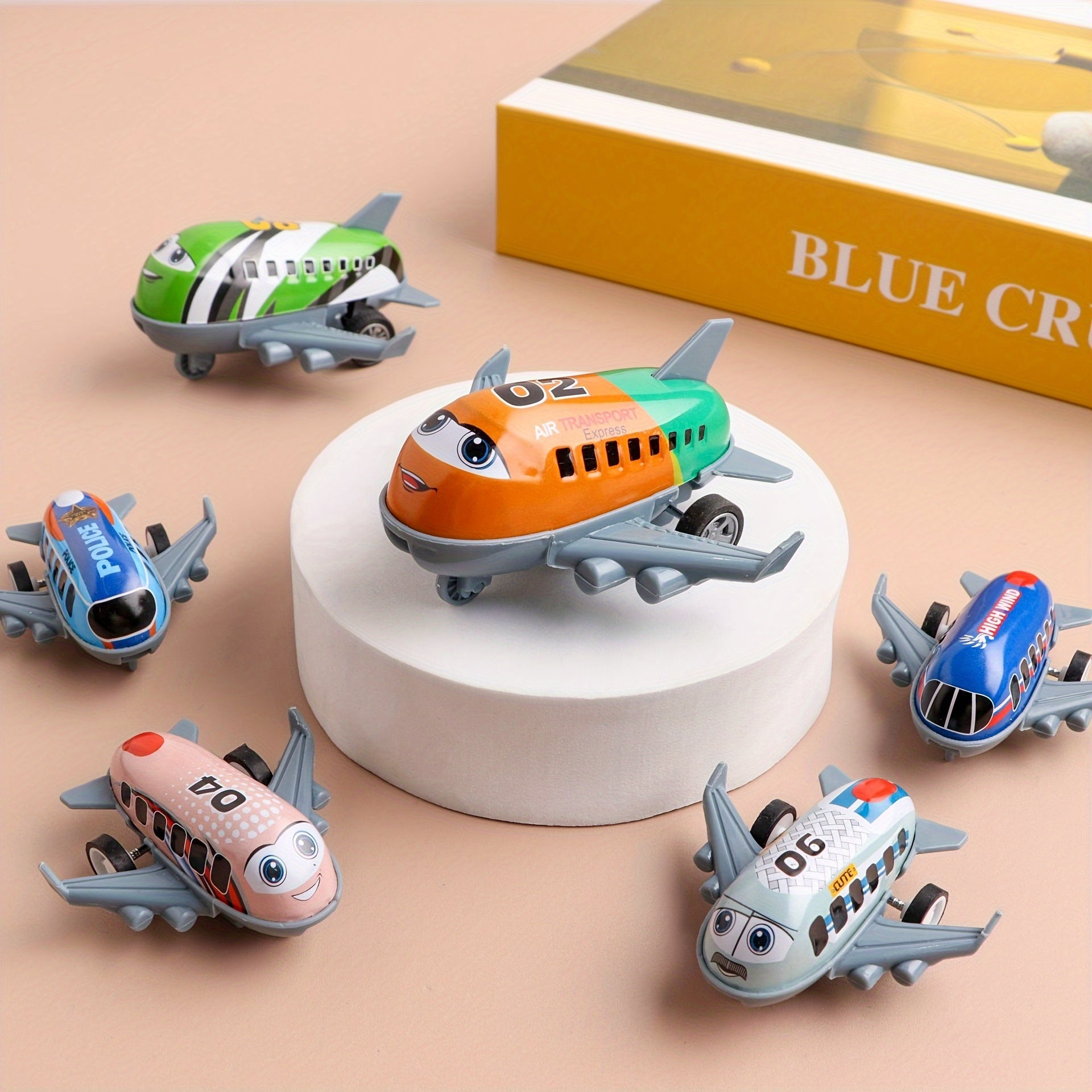 10 Pack Mini Metal Airplane Toys Inertia Power Alloy Structure Party Favors