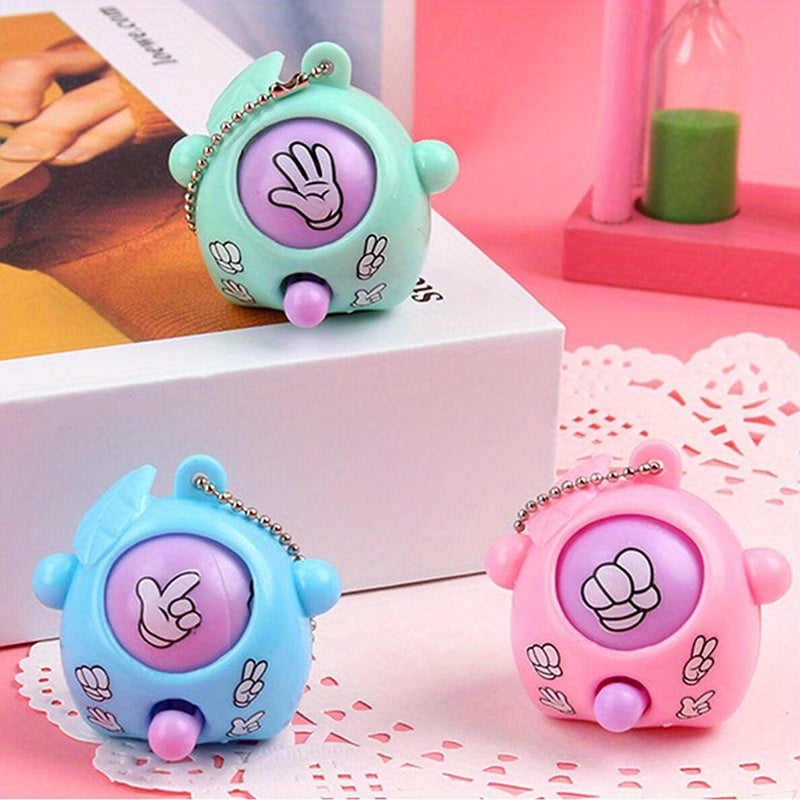10pcs Mini Guessing Egg Toys with Chains for Parties & Events