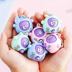 10pcs Mini Guessing Egg Toys with Chains for Parties & Events