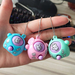 10pcs Mini Guessing Egg Toys with Chains for Parties & Events