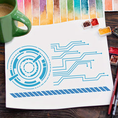 1pc PET Hollow Out Drawing Painting Stencils for DIY Scrapbook Photo Album