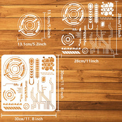1pc PET Hollow Out Drawing Painting Stencils for DIY Scrapbook Photo Album