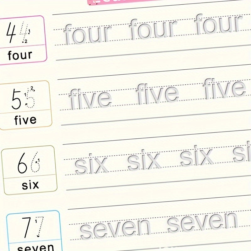 Large Reusable Handwriting Practice Book Set with 4 Books