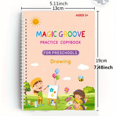 Large Reusable Handwriting Practice Book Set with 4 Books
