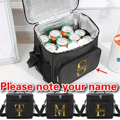 Canvas Insulated Lunch Cooler Bag Adjustable Strap Waterproof Portable