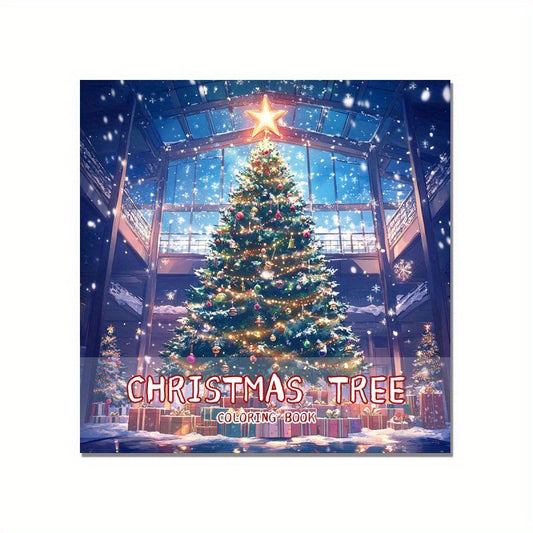 Deluxe Christmas Tree Paint By Number Coloring Book 22 Page