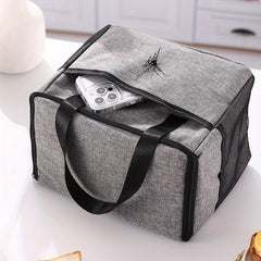Large Spider Pattern Insulated Lunch Bag with Thermal Insulation