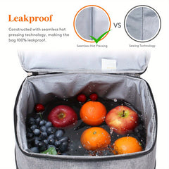40L Collapsible Insulated Cooler Bag Leakproof Soft Tote for Camping BBQ Outdoor