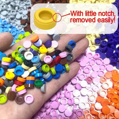 200pcs Tile 1x1 Round Smooth Brick MOC Building Block Small Particle Bricks