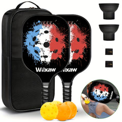 2 Paddle 4 Ball Pickleball Set - Enhance Your Game with Control & Comfort