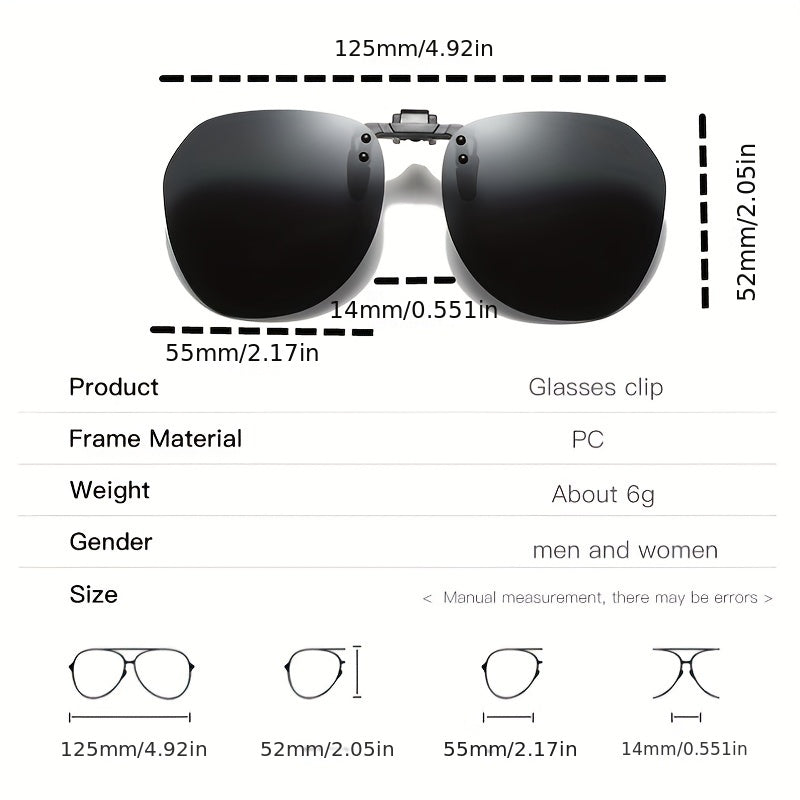 Rimless Night Vision Sunglasses UV Protection Men Women