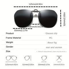 Rimless Night Vision Sunglasses UV Protection Men Women