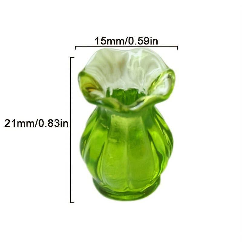 3pcs Mini Flowerpot Vase DIY Furniture Doll House Accessories